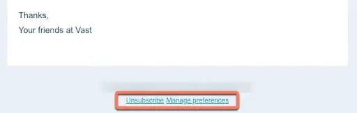 Unsubscribe Option