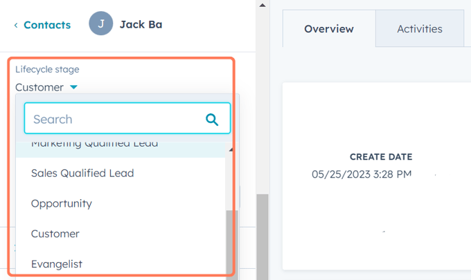 Updating Hubspot Contact Property