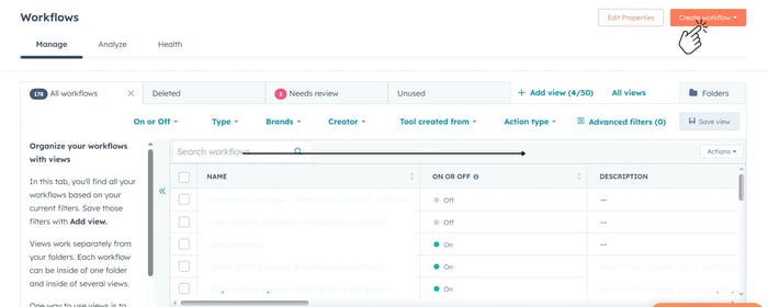 Create a New Workflow
