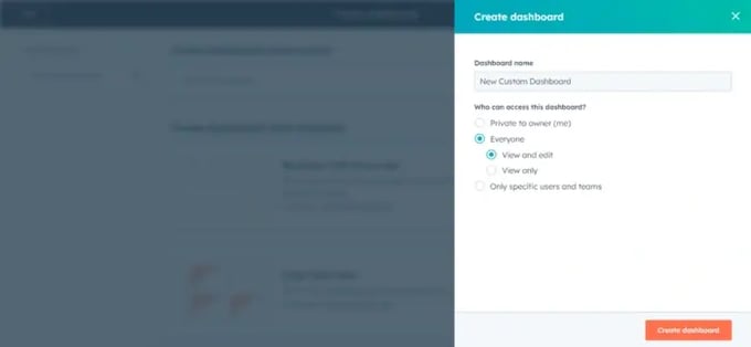Custom Dashboard
