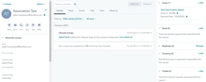 Custom Object in HubSpot