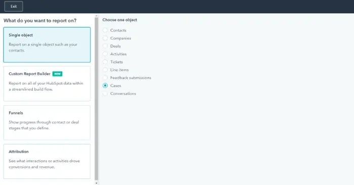 Custom Objects in Reporting