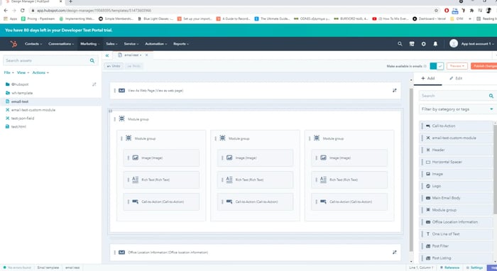 Custom-Built Email Modules in Drag-and-Drop Editor