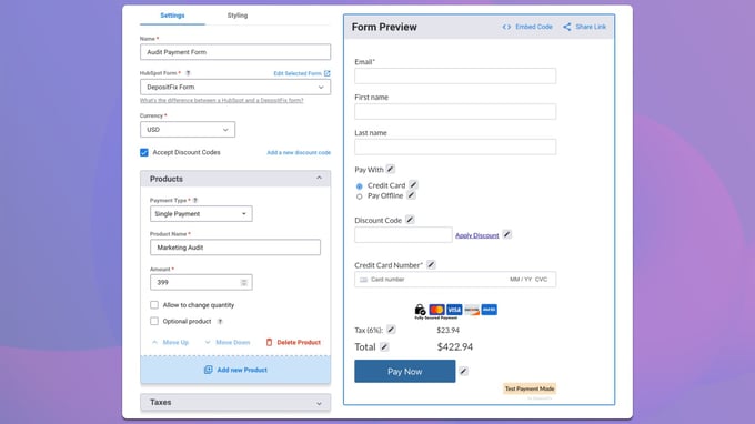Depositfix