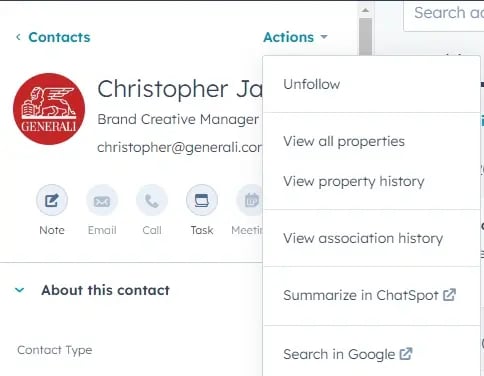 Following Contacts for Activity Notifications to Stay Updated
