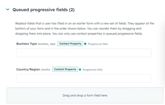 Queued Progressive Fields