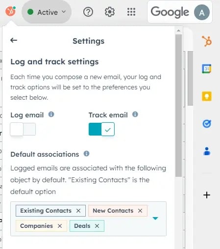 Keep Personal Conversations Private by Deactivating the Log Option in HubSpot Sales Extension