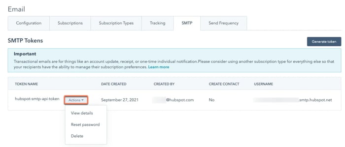 Sending via SMTP API