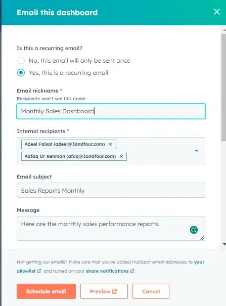 Share Dashboard Reports Automatically via Email to Stakeholders