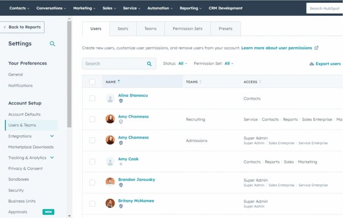 Super Admins Access to Other HubSpot