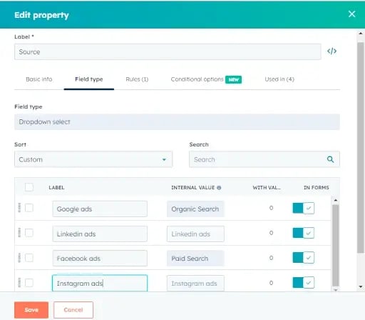 Use Custom Source Properties for Effective Source Management