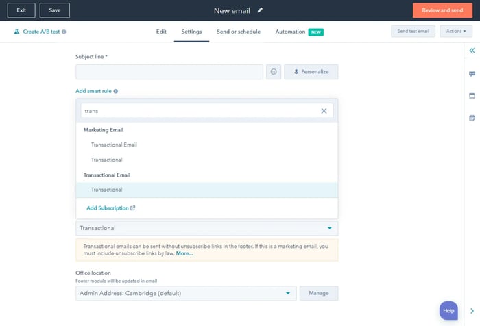 Using HubSpot’s Email Editor