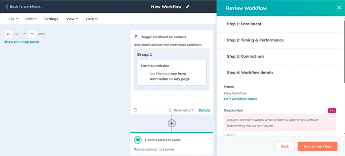 Review & Activate Your Workflow 