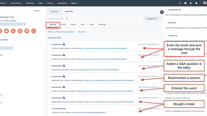 accelevents hubspot integration