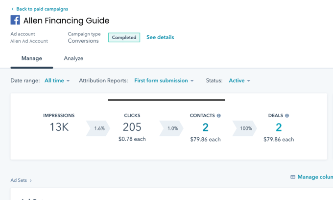 HubSpot For Financial Services - Campaign Management