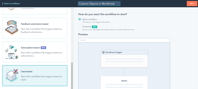 Custom Objects in Workflows