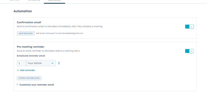 HubSpot Scheduling