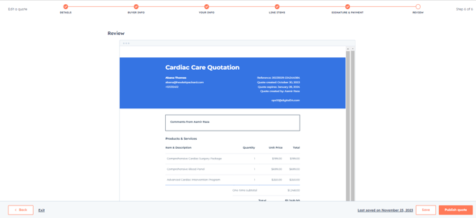 Hubspot Quote For Healthcare