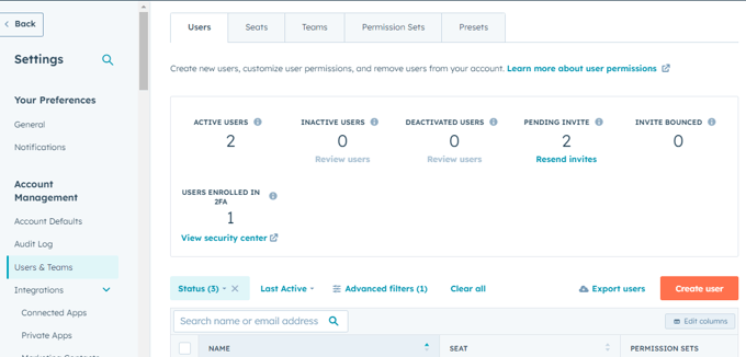 Creating Teams & Inviting Users in HubSpot