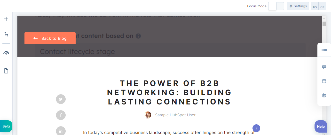 Hubspot Blog Builder