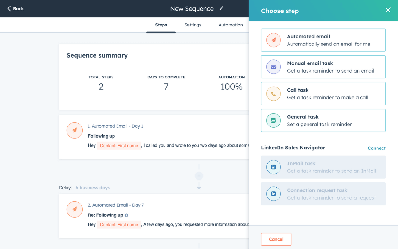 Sales Sequence In Hubspot
